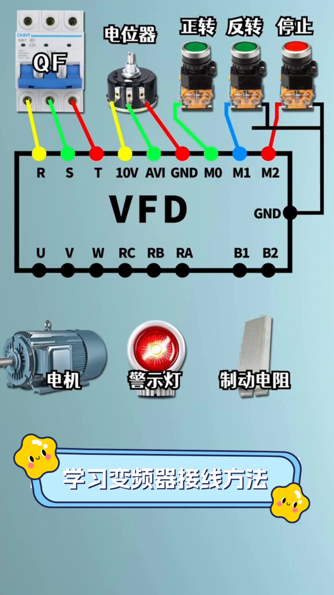 学习变频器接线方法