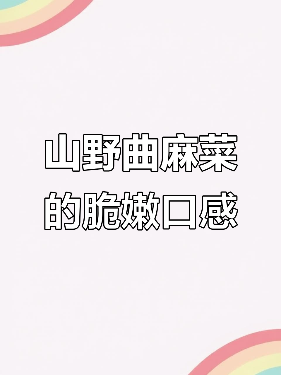 东北曲麻菜:山野间的低调美味,一口吃进春天