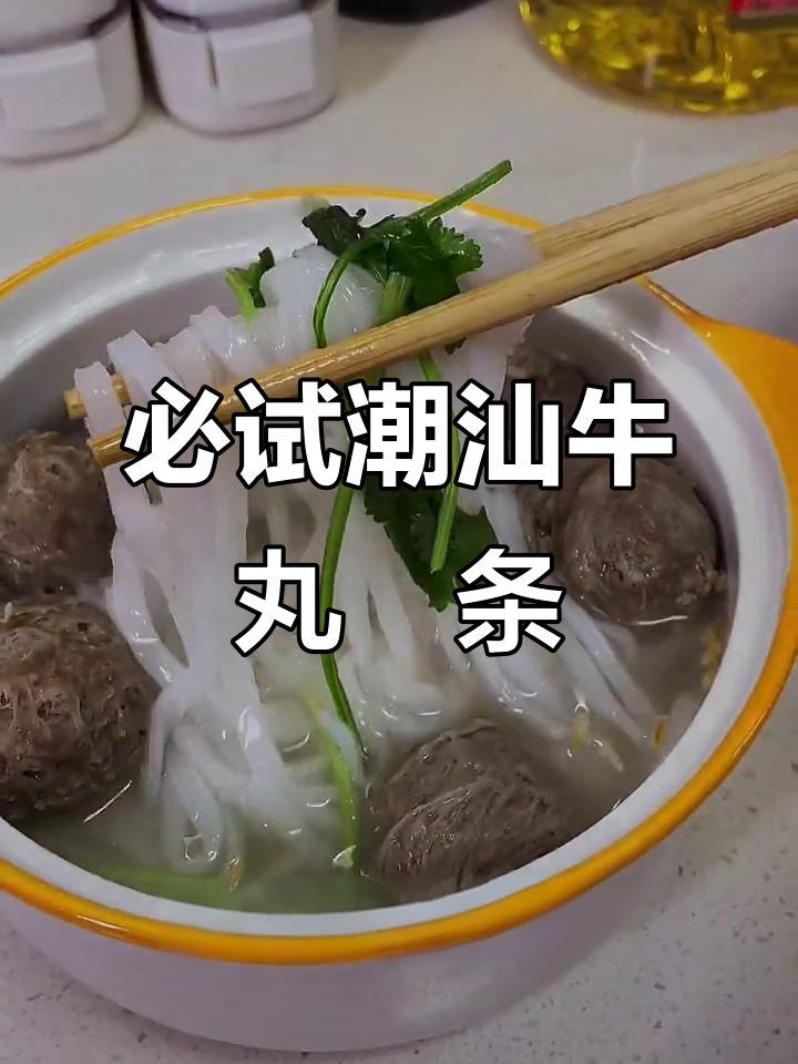 潮汕牛肉丸粿条汤，吃上一口忘不了！