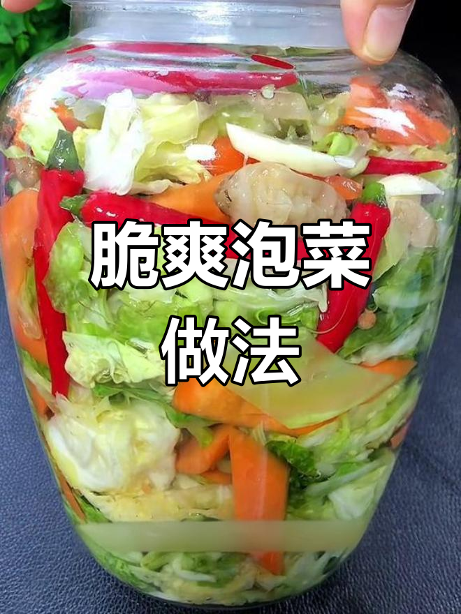 包菜泡菜,脆爽开胃,拌饭炒菜都超搭!