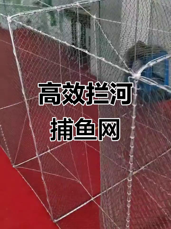 拦河迷魂阵网轻松捕鱼，顶顺水设计效果惊人