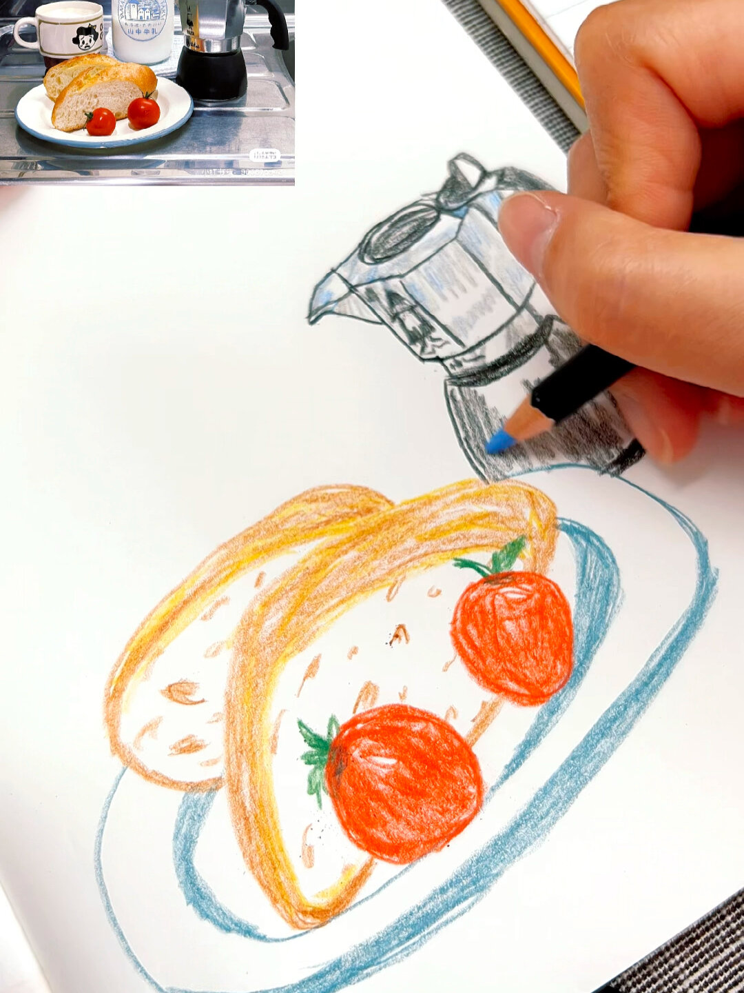 不知道画什么的时候就画画早餐吧
