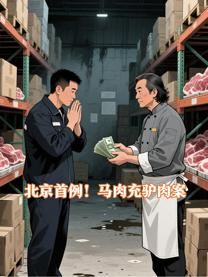 北京首例！饭店供货商用马肉冒充驴肉，供给饭店做驴肉火烧，被判缓刑1年6个月