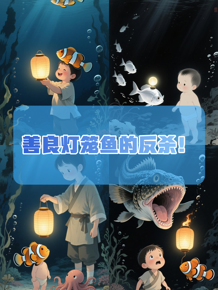 深海最善良的灯笼鱼，竟用光诱捕了天敌？