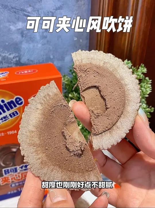 天呐!阿华田新推可可夹心薄脆,入口咔嚓,可可内馅浓郁。当办公室零食超合适,好吃不贵,一吃就