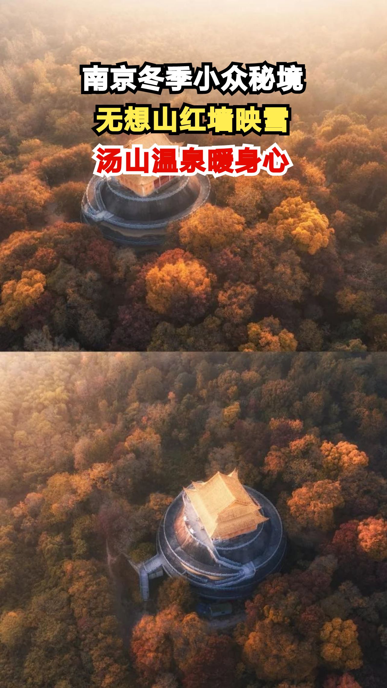 南京反向游避开人潮,红墙霜雪美到窒息,小众秘境承包整片风景