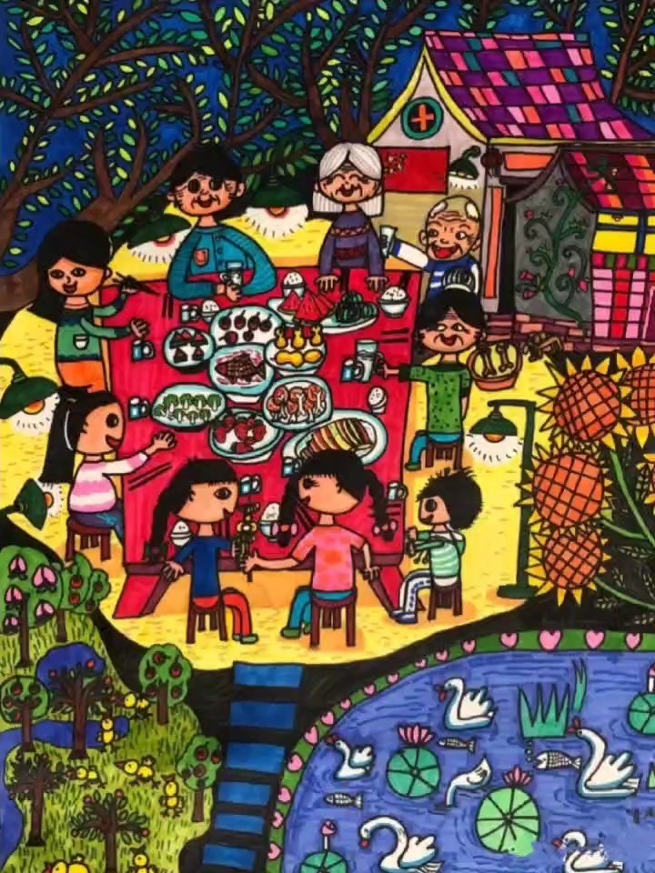 六一儿童画美术作品儿童画作品一等奖作品