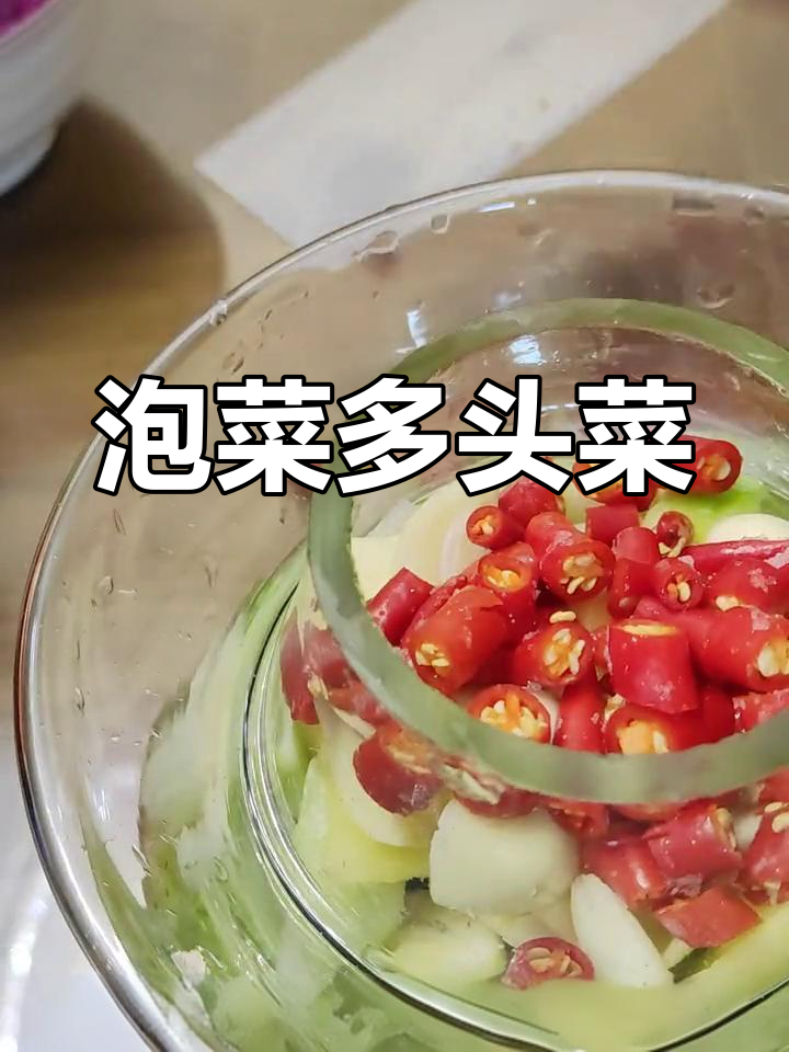 多头菜泡制后酸脆可口
