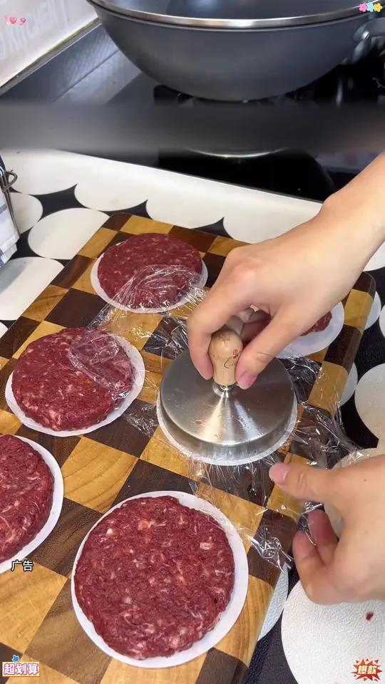 烤乐仕304不锈钢汉堡肉饼模具宝宝虾饼压饼神器家用不粘多功能dr