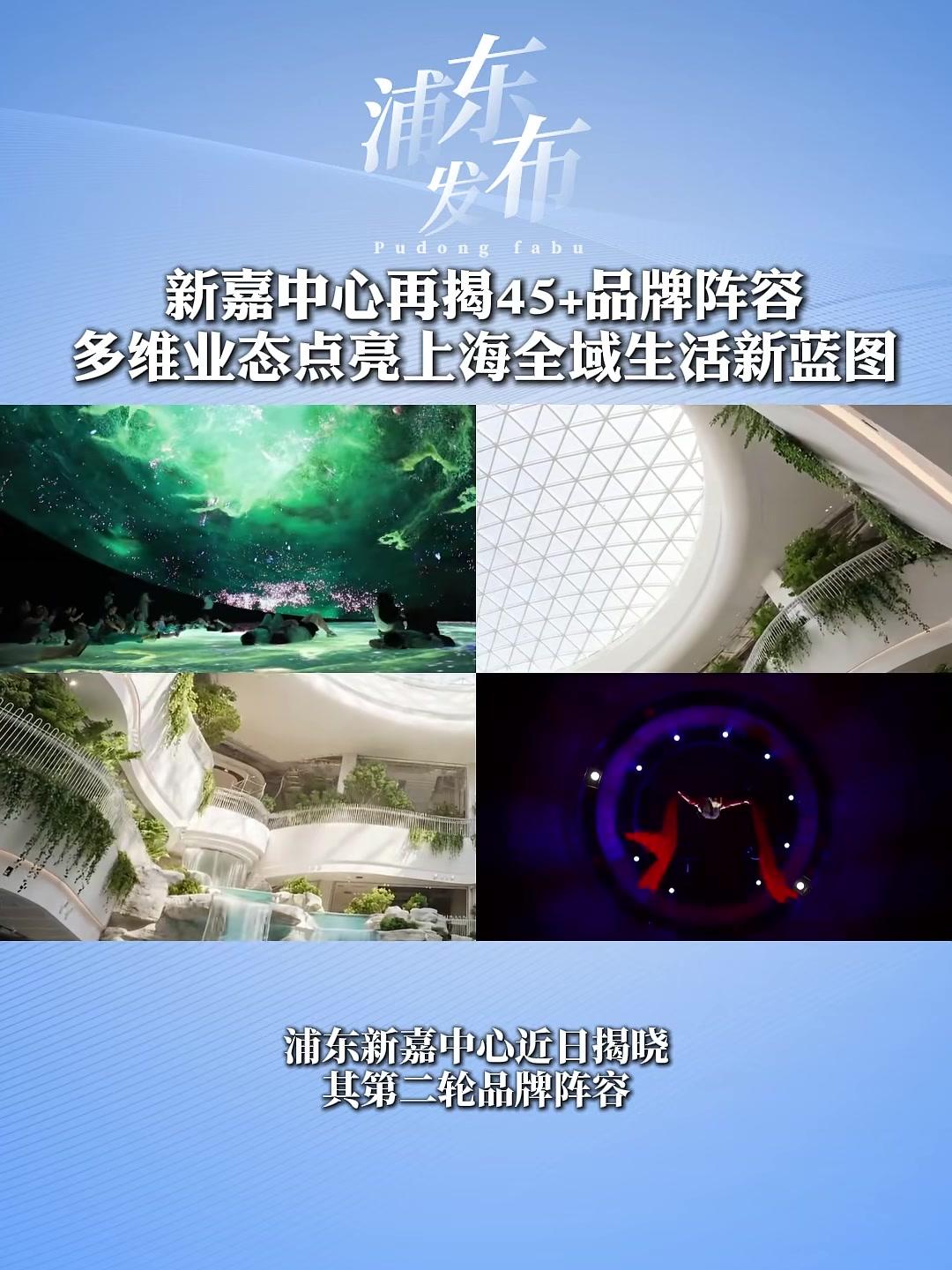 浦东新嘉中心近日揭晓其第二轮品牌阵容。本次新官宣的45家品牌中，首店及全新店型占比78%，