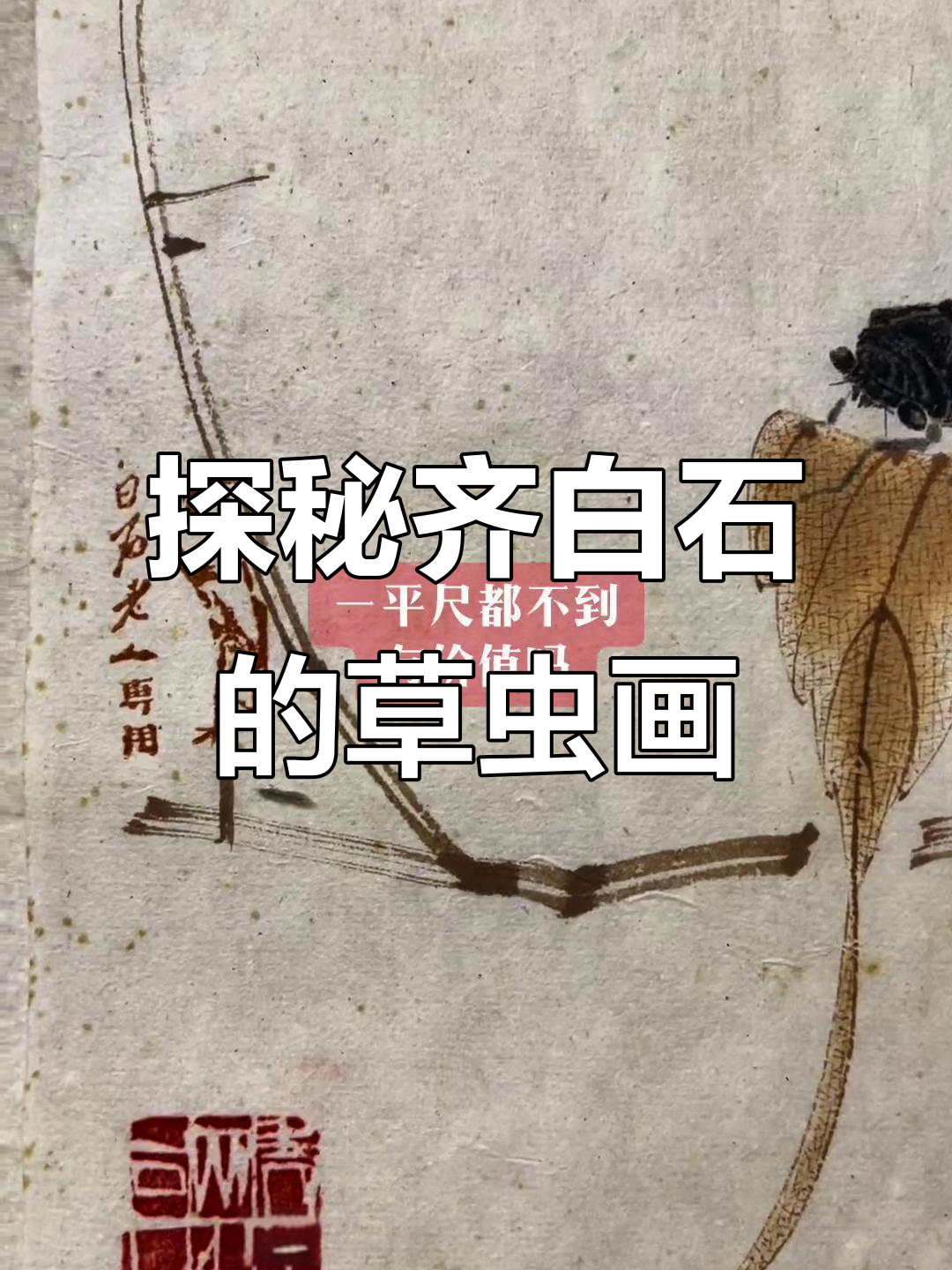 齐白石草虫画为何值千万?今晚揭秘创作背后的故事