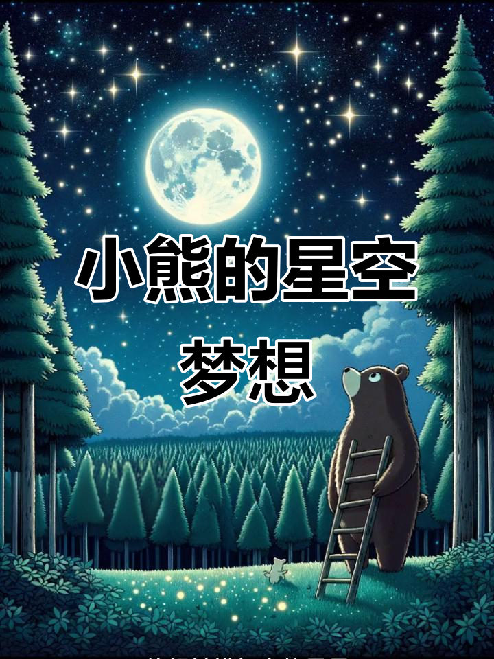 小熊追逐星星的勇气与坚持,虽然未能触碰星辰却拥抱了整个宇宙