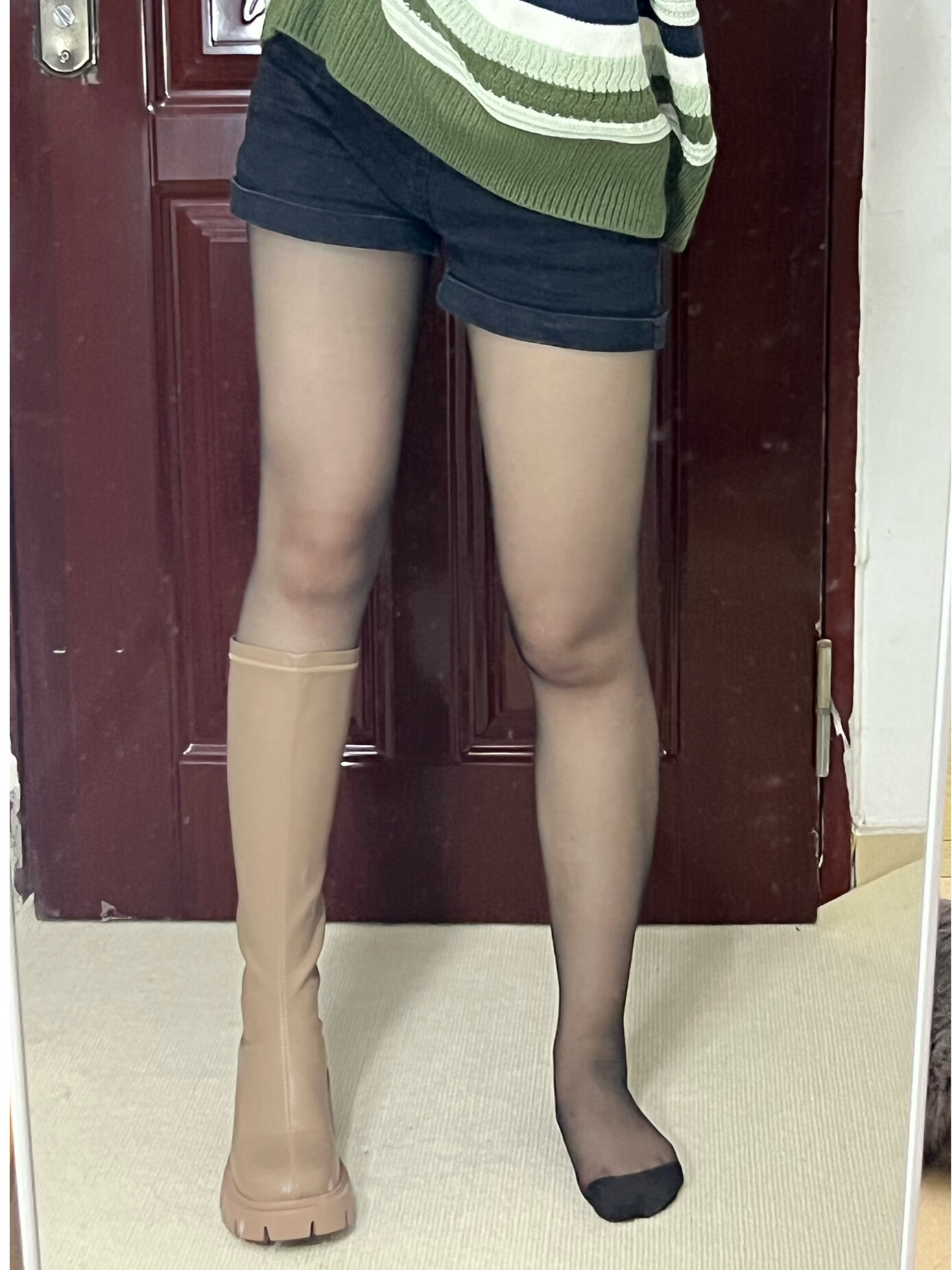 小腿围35终于挖到了巨修饰腿型的长筒靴!