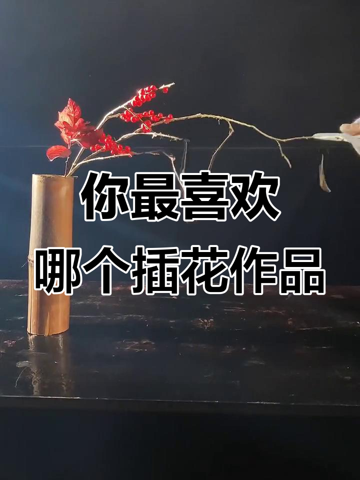 三件插花作品,哪一件最能打动你?