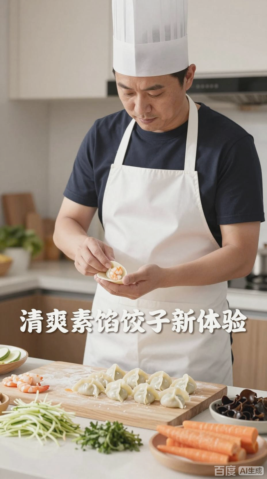 西葫芦虾仁饺子，清爽素馅新选择