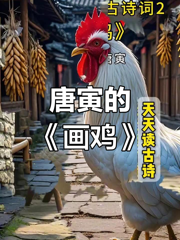 唐寅《画鸡》:雪白公鸡,一鸣惊人