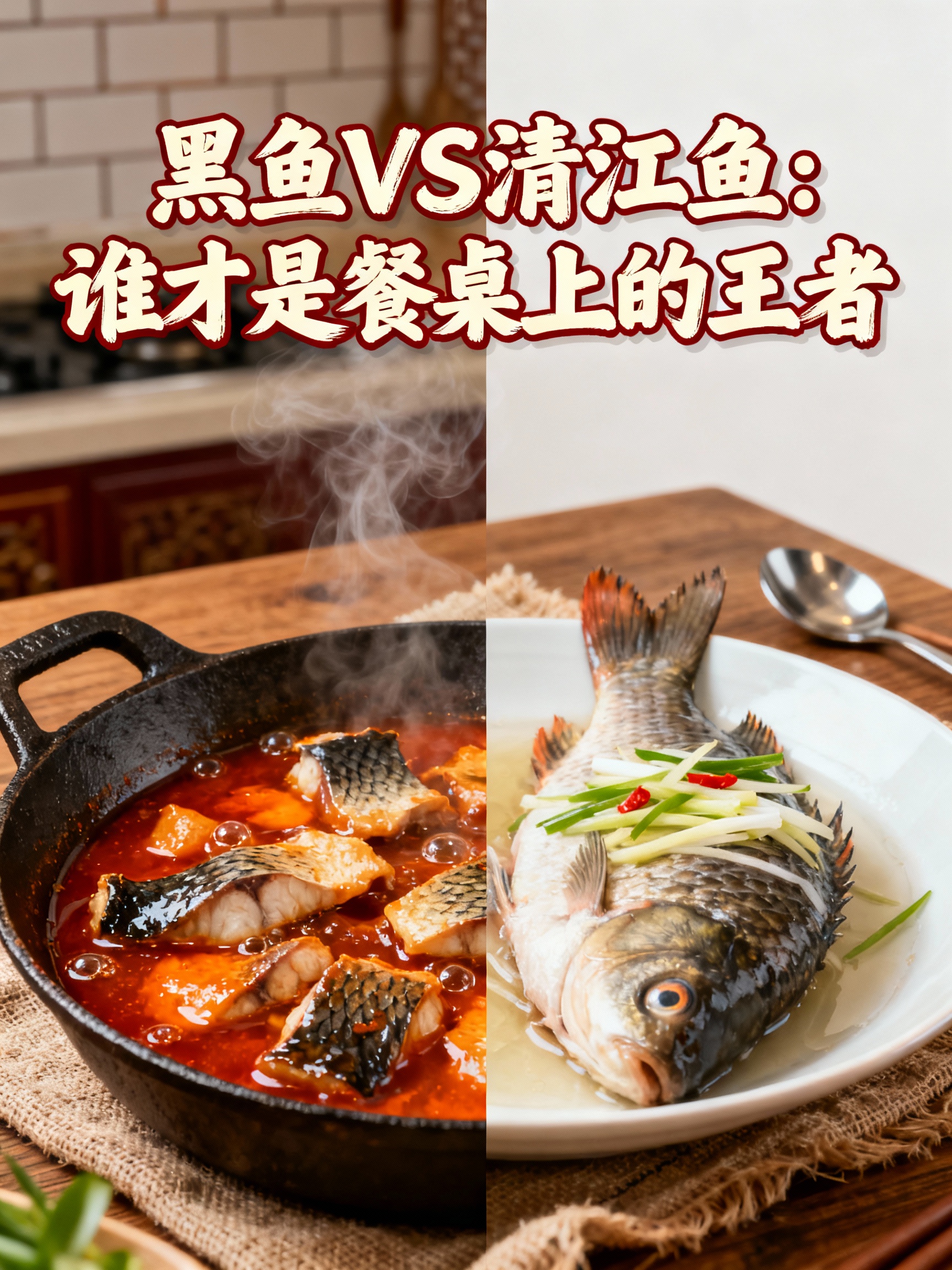 黑鱼VS清江鱼：谁才是餐桌上的王者