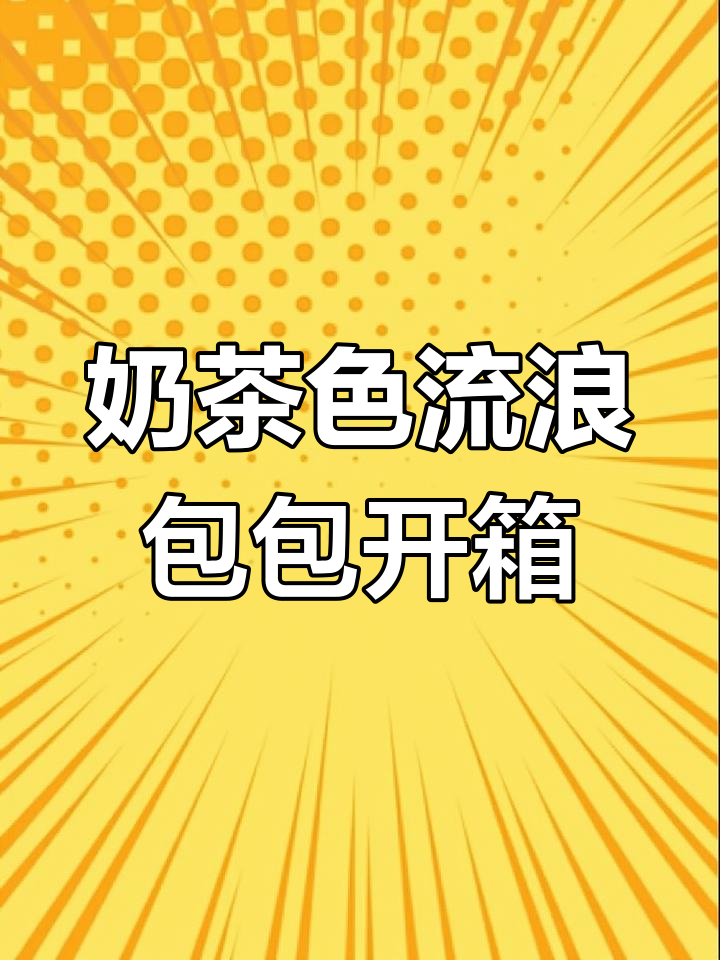 奶茶色流浪包开箱,细节满分