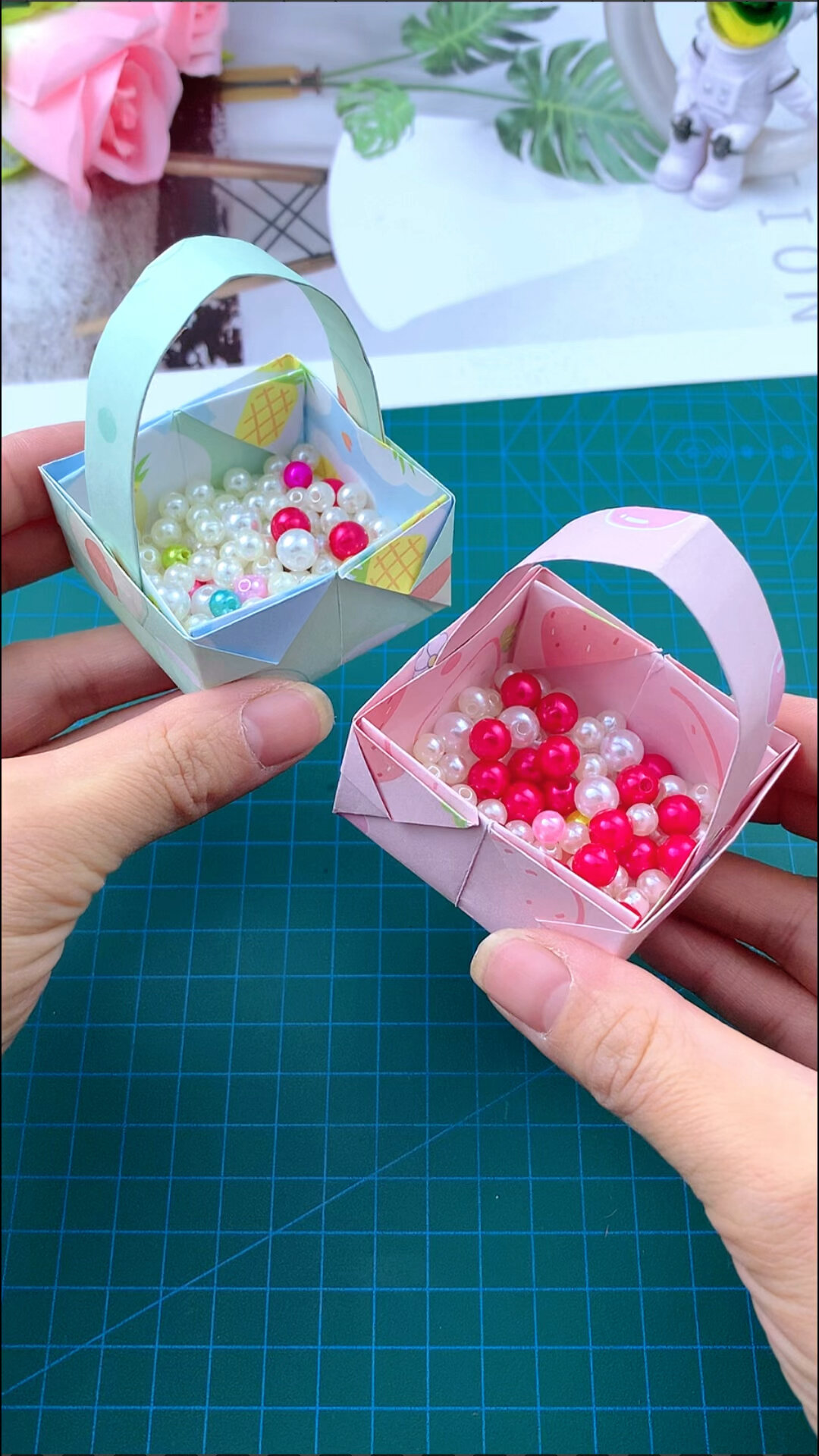 小时候折过的小篮子还记得怎么折吗?