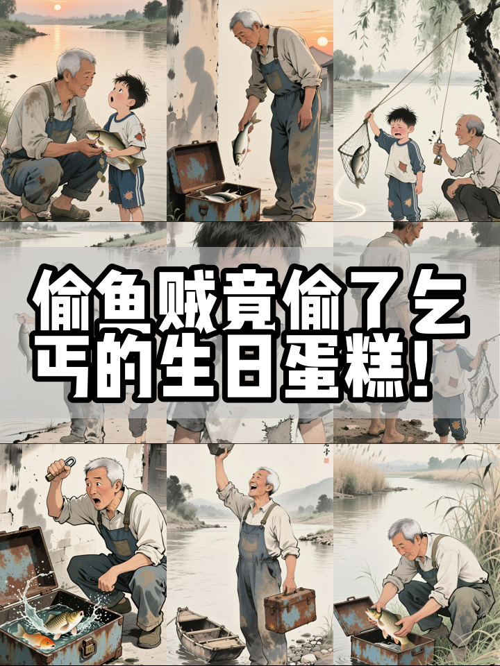 男子偷鱼时顺手偷了乞丐的生日蛋糕，结局却暖哭！