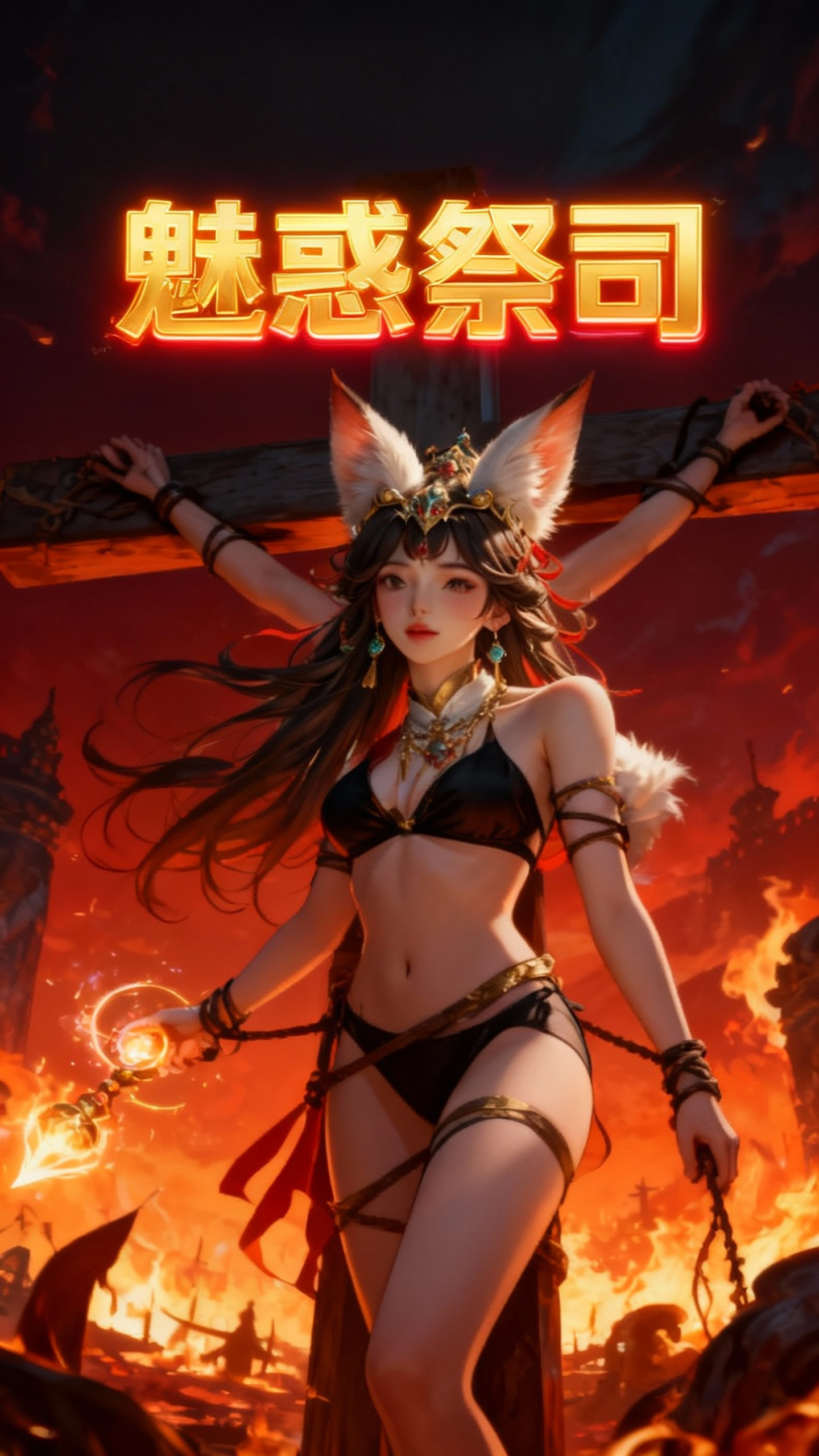 妲己的二次元插画形象