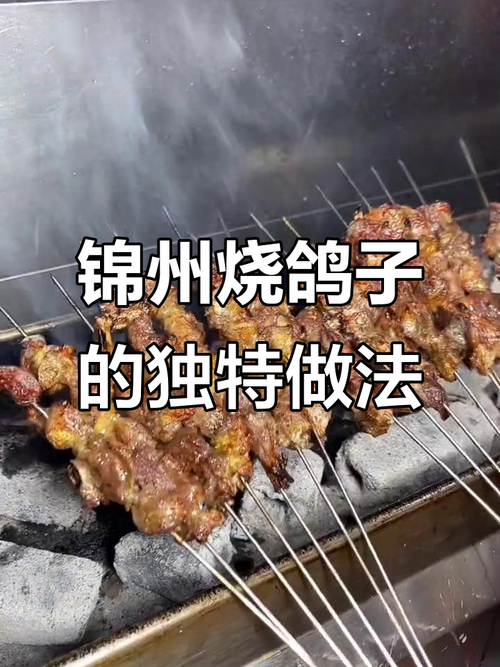 锦州烧烤秘制鸽子串,烤出皮酥肉嫩的完美口感