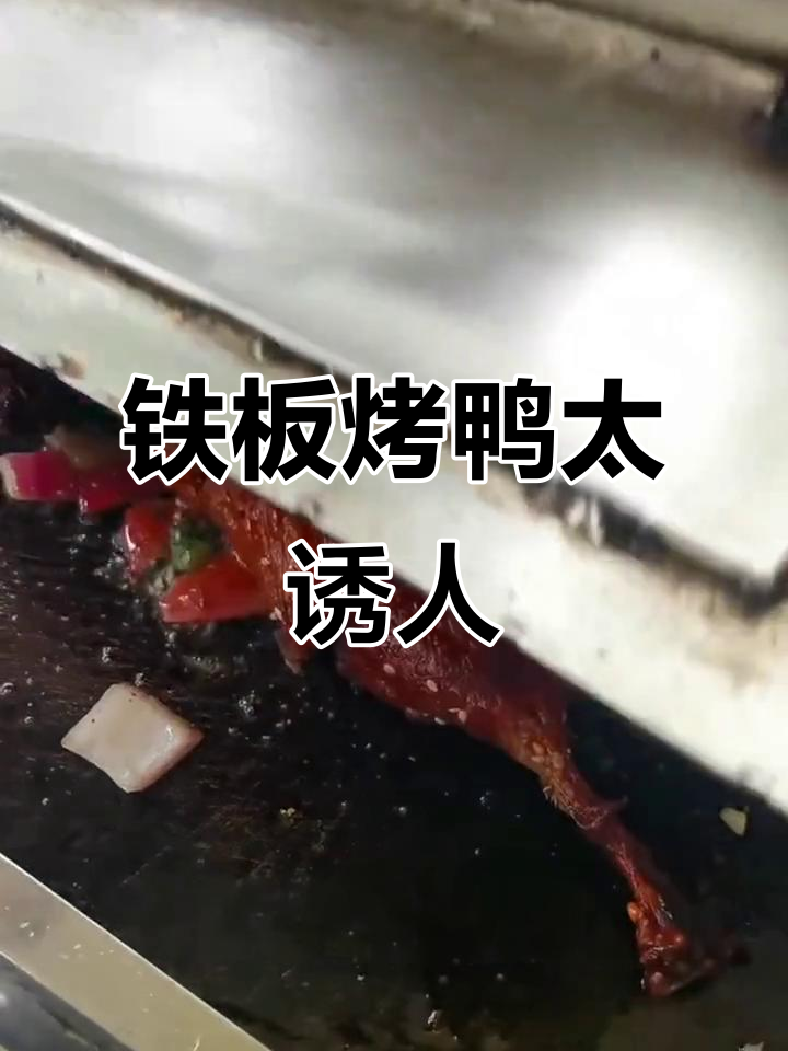 铁板烤鸭皮酥肉嫩，香气扑鼻！30种香料腌制12小时
