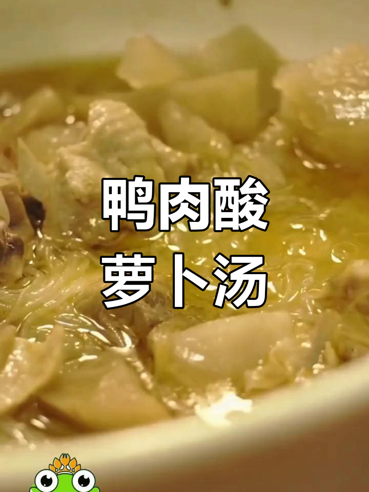 鸭肉酸萝卜汤,粉丝泡饭绝配!