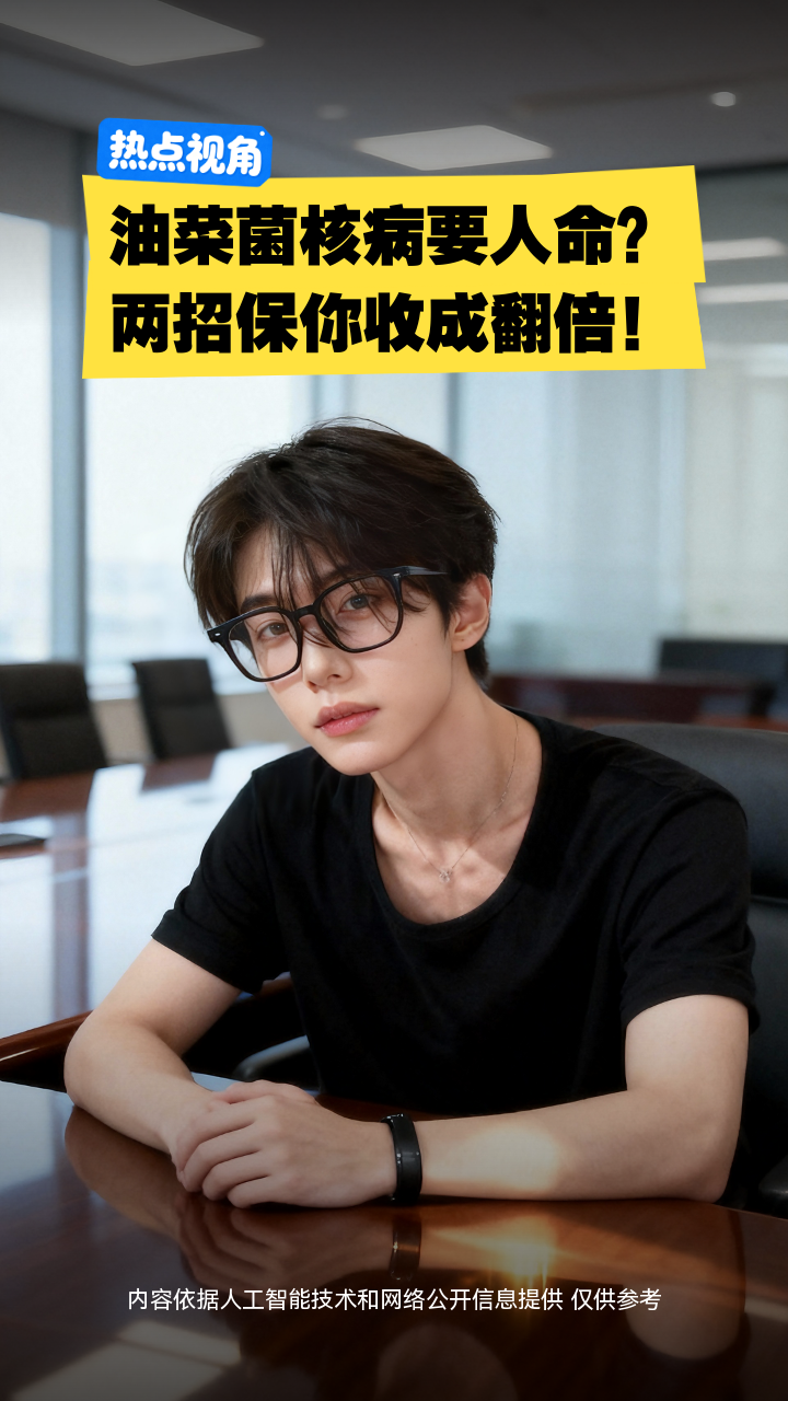 油菜菌核病要人命？两招保你收成翻倍！