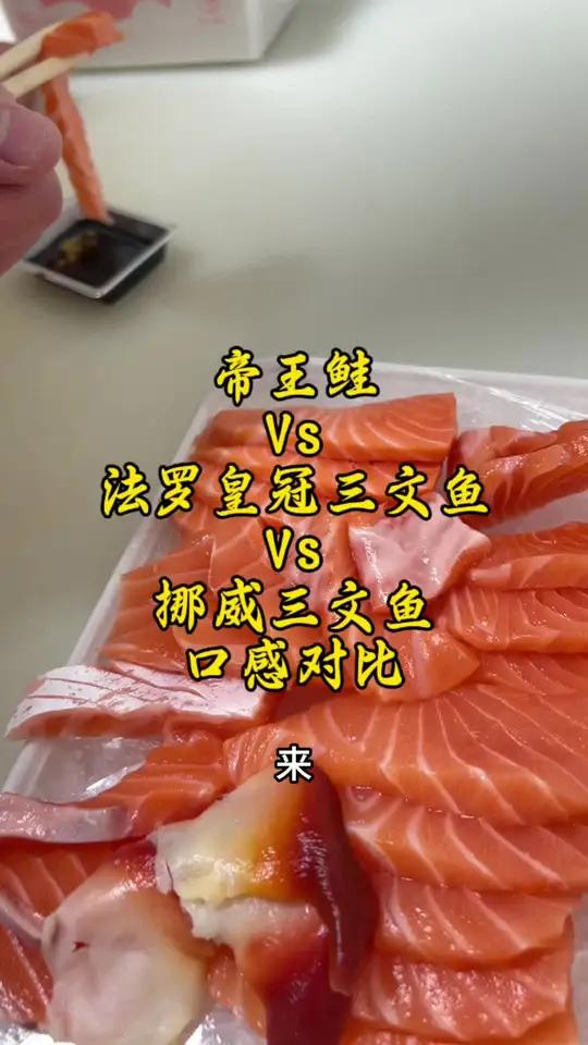 帝王鲑,法罗皇冠三文鱼,挪威三文鱼鱼肉品尝对比