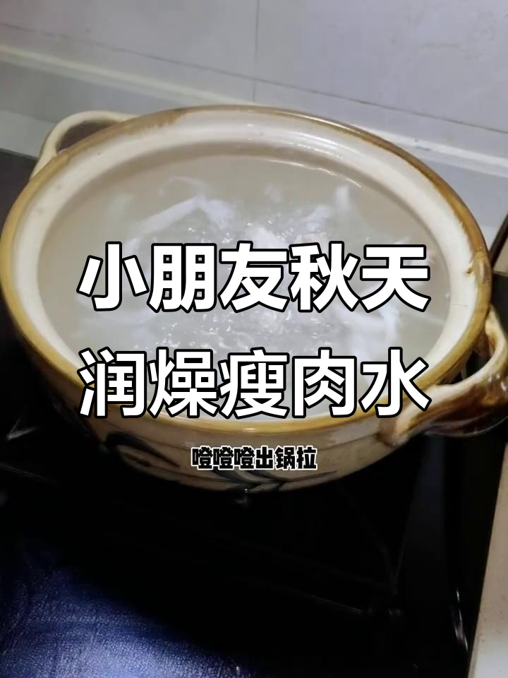 秋季干燥必备:瘦肉水,滋润小朋友的每一刻