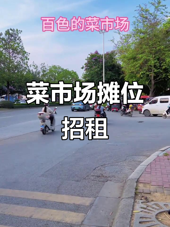 新菜市场摊位出租,猪肉青菜一应俱全