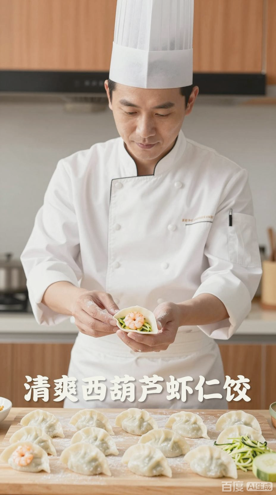 西葫芦虾仁饺子，清爽素馅新选择