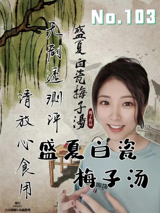 酸酸甜甜的《盛夏白瓷梅子汤》