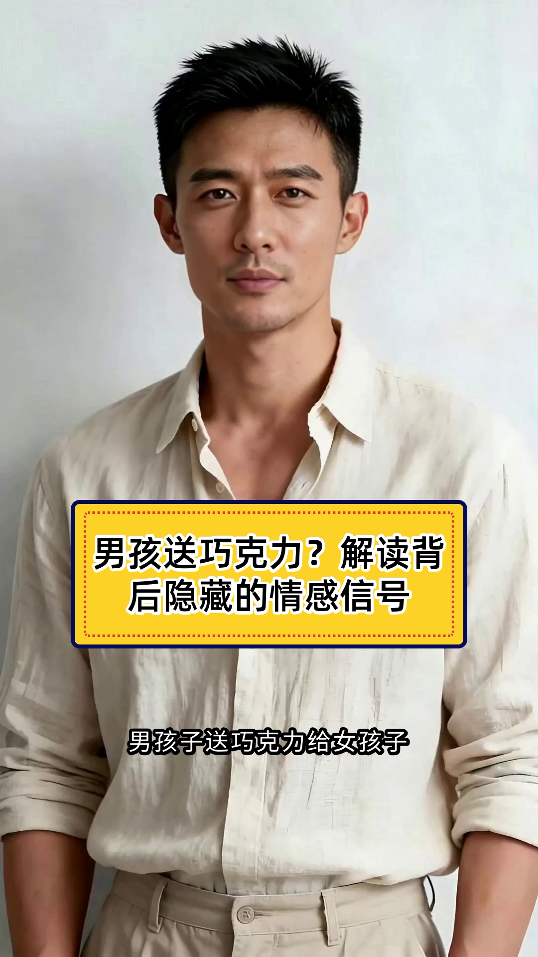 男孩子给女孩子送巧克力是什么意思