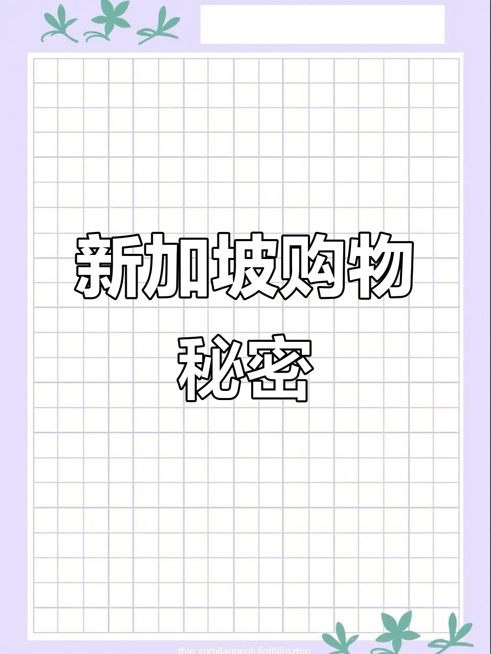 15年新加坡生活,揭秘当地人必买好物与真实购物体验