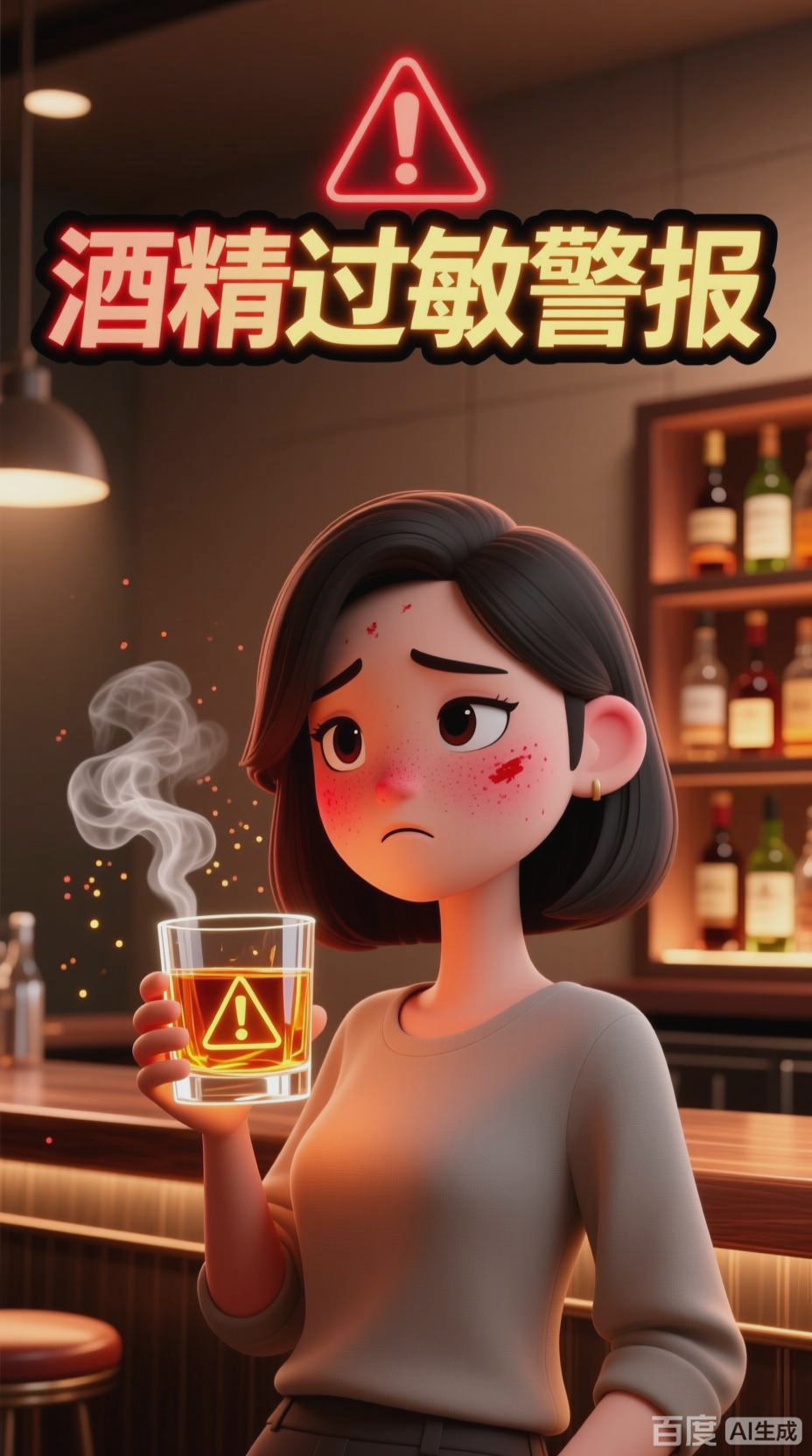 酒精过敏需警惕,身体信号莫忽视