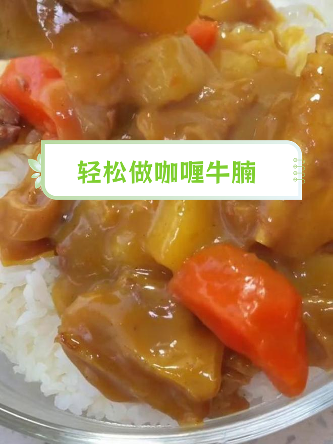 上班族必备咖喱牛腩做法,简单又美味
