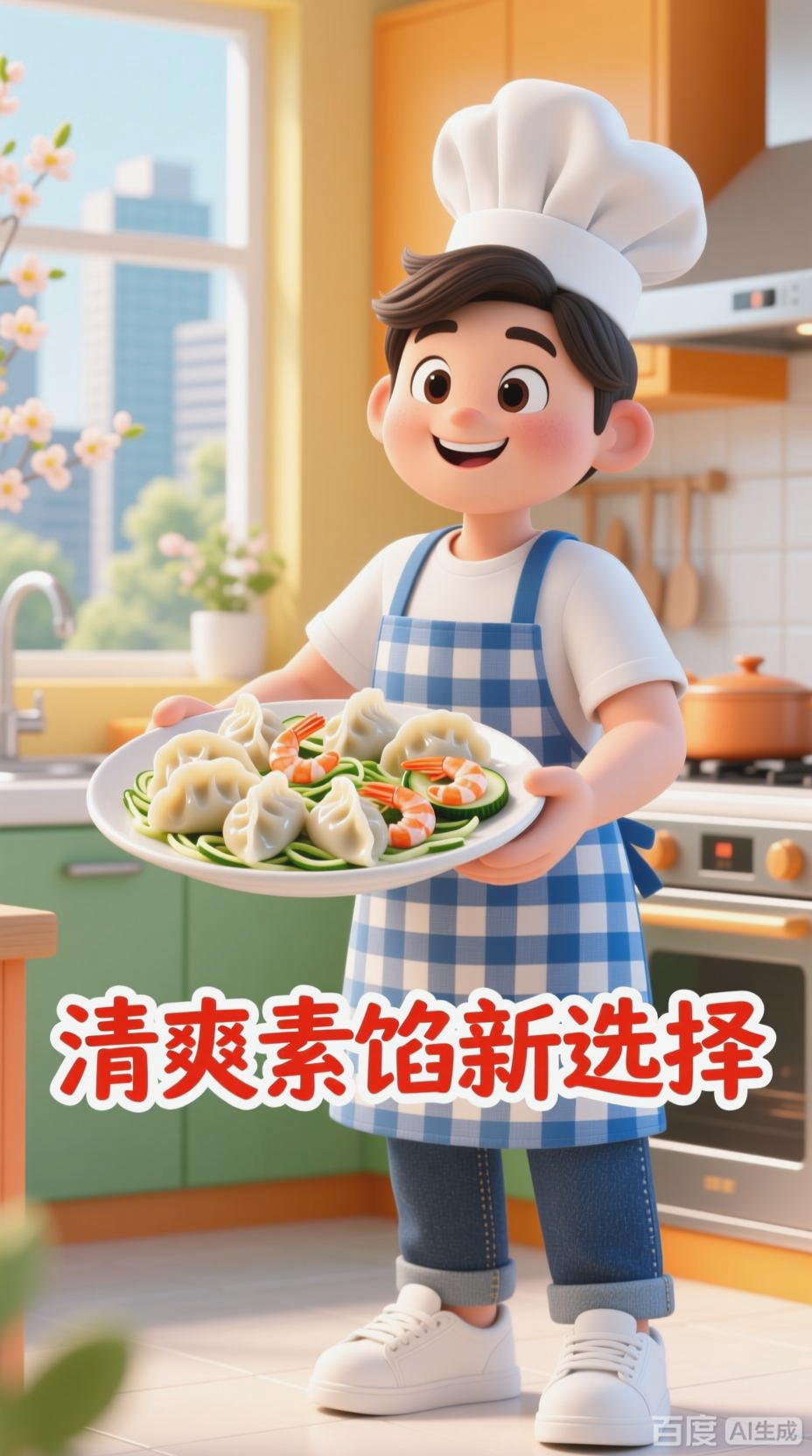 西葫芦虾仁饺子，清爽素馅新选择