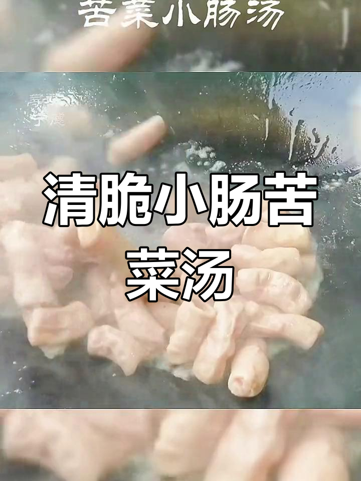 福建人最爱的苦菜小肠汤,清爽降火又美味