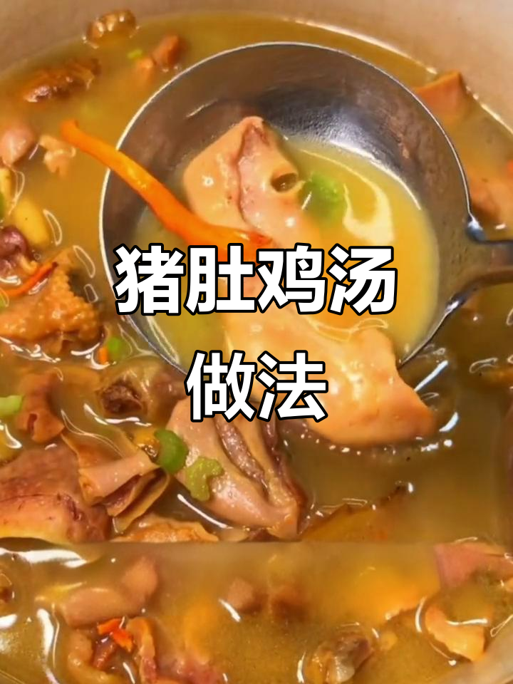 猪肚鸡炖汤,滋补美容又补肾