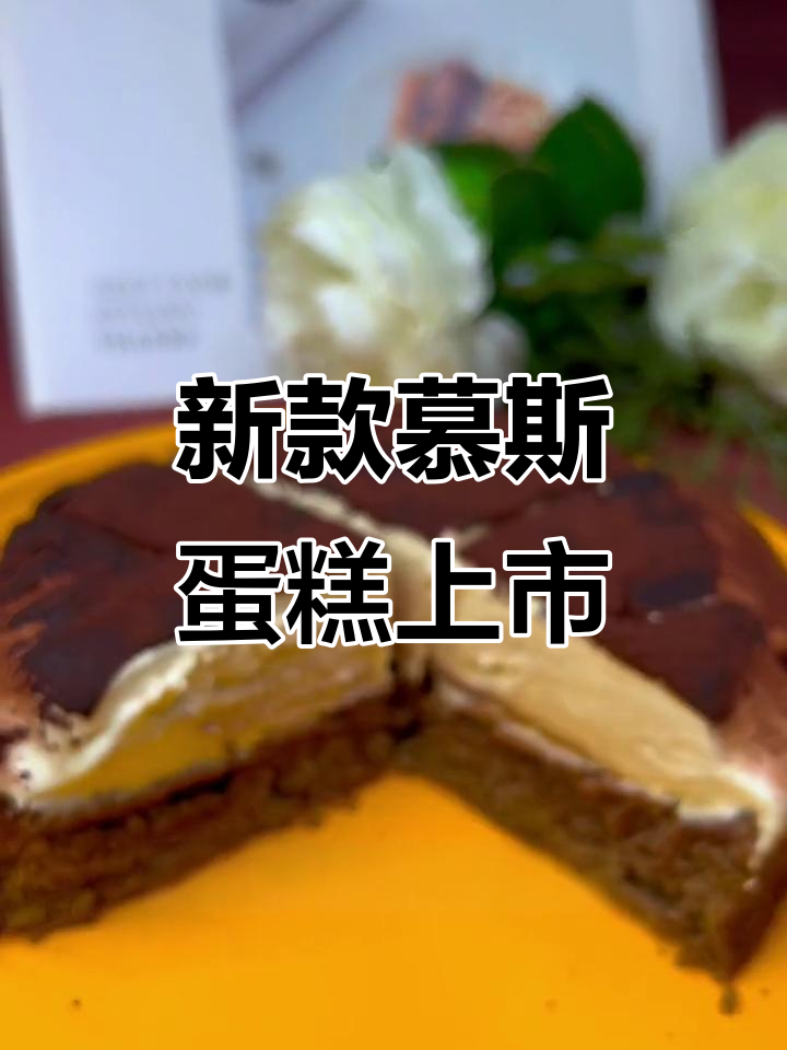 慕斯蛋糕新品,动物奶油与戚风完美结合,口感轻盈不腻