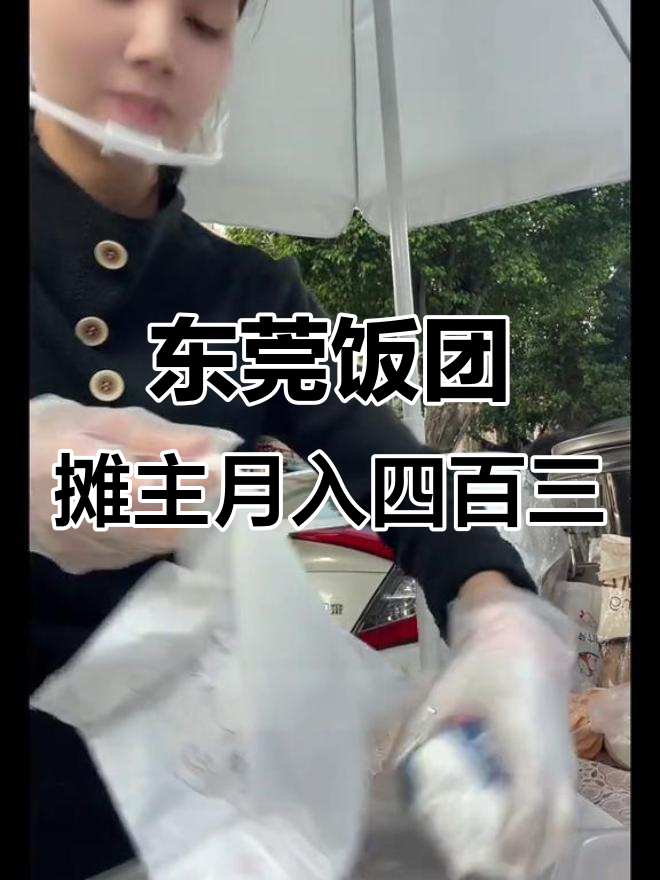 东莞摆摊卖饭团,收入四百三,连续一个月无休