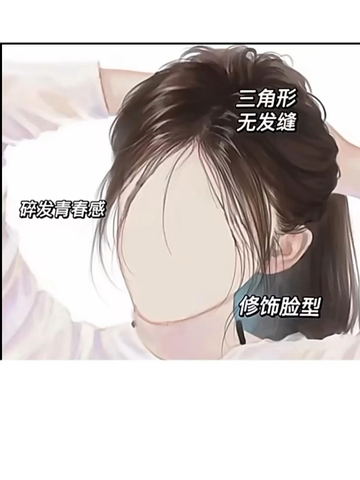 适合圆脸方脸的一款刘海法式刘海
