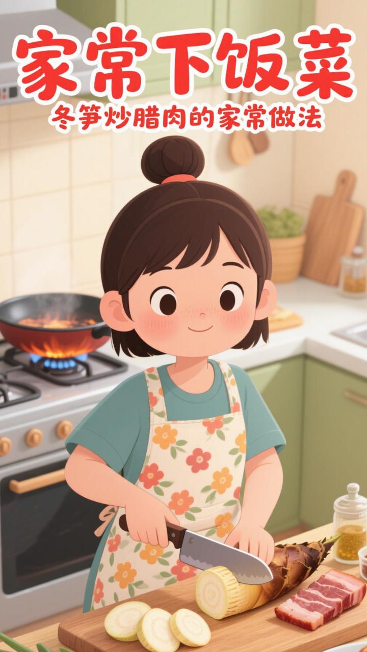 家常下饭菜,冬笋炒腊肉的家常做法