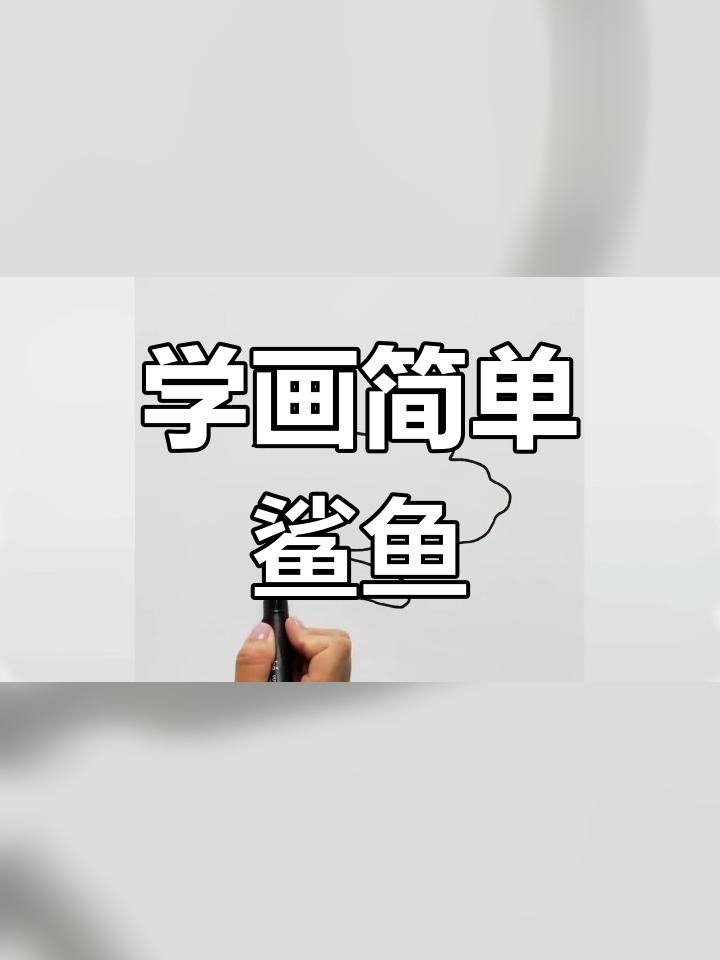 适合8-12岁儿童的鲨鱼简笔画教程