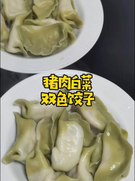 双色猪肉白菜饺子