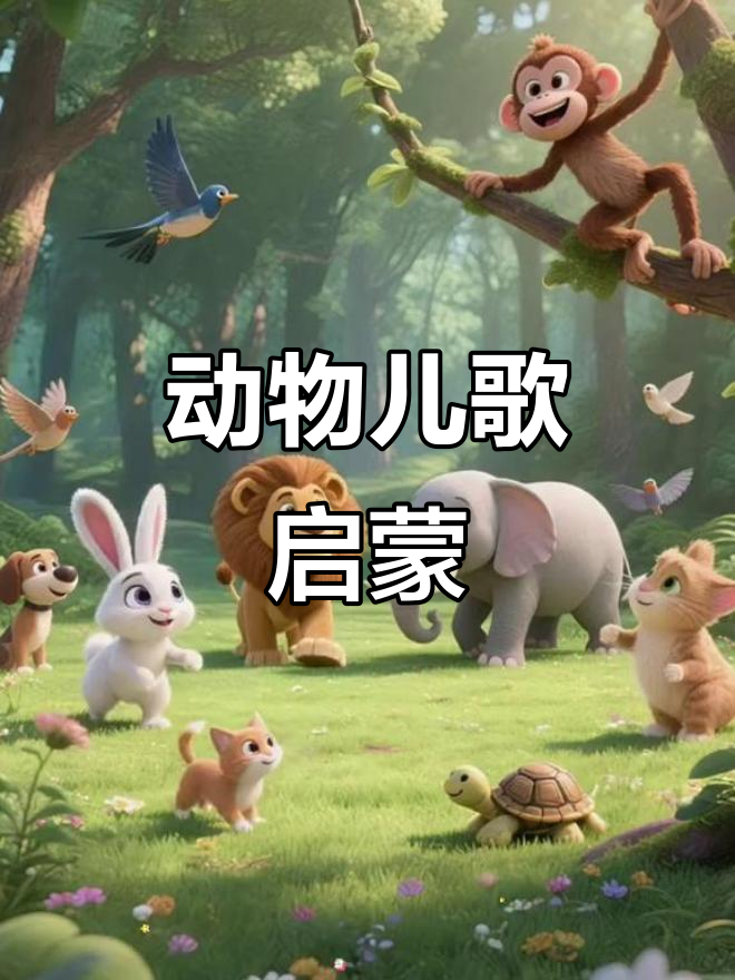 动物世界大冒险,儿歌带你一起探索奇妙自然