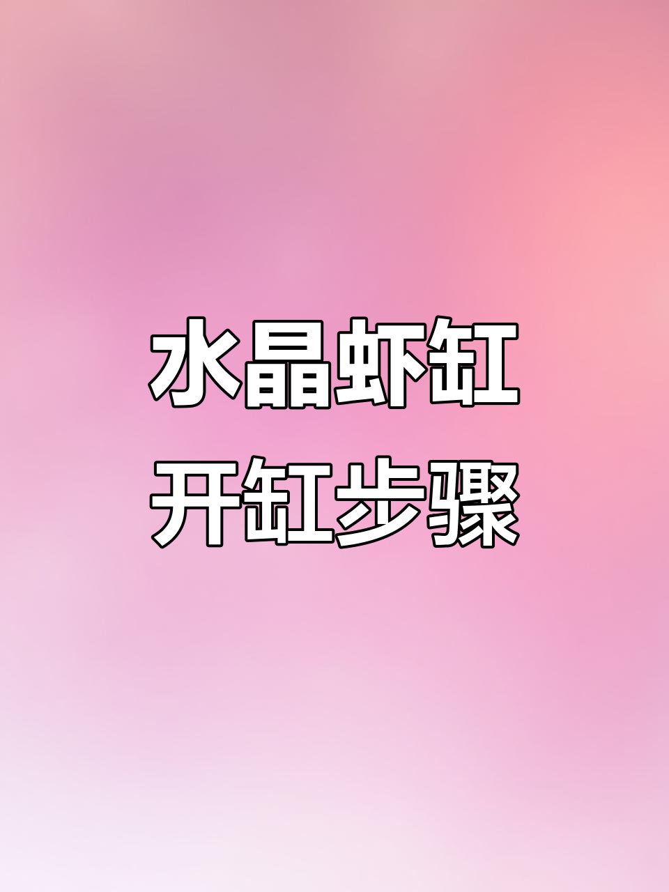 30方缸水晶虾开缸全流程,轻松打造理想环境