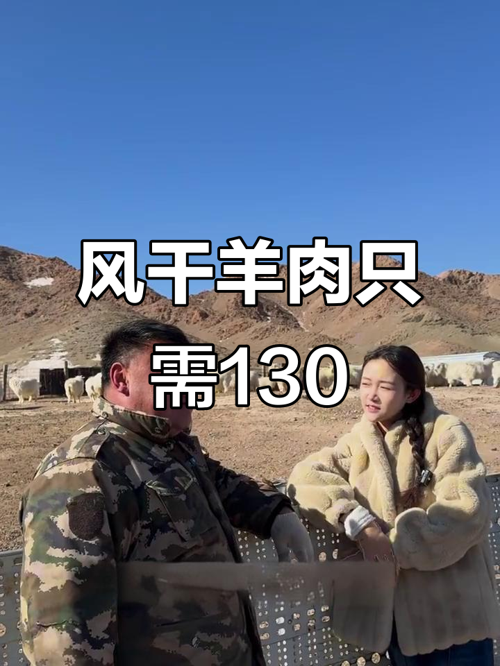 阿尔巴斯山羊风干羊肉,130元一斤超值美味